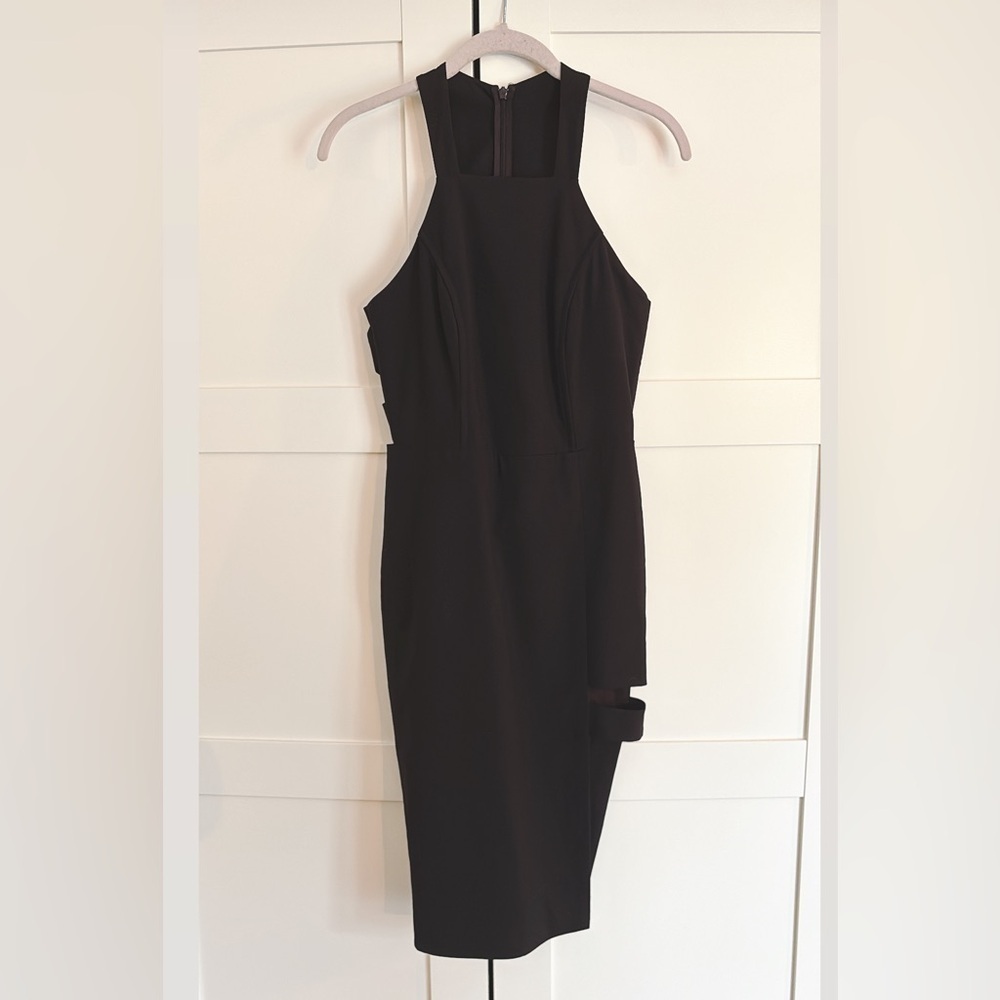 Mason revolve black Bodycon cut out dress size 2  cocktail wedding guest